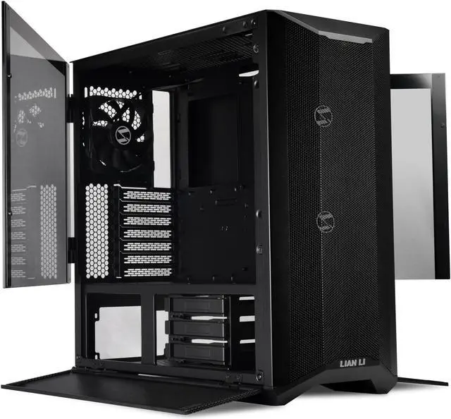 Alt view image 4 of 7 - LIAN LI LANCOOL II MESH PERFORMANCE BLACK Tempered Glass ATX Case -Black Color -LANCOOL II  MESH PERFORMANCE-X