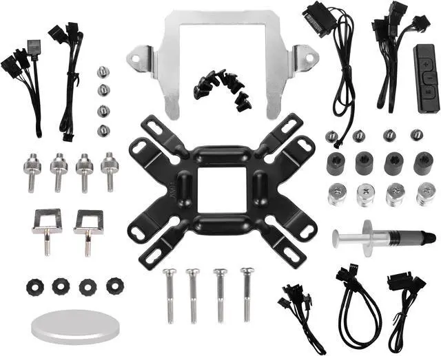 Alt view image 4 of 7 - LIAN LI GALAHAD AIO 240 RGB WHITE, Dual 120mm Addressable RGB Fans AIO CPU Liquid Cooler