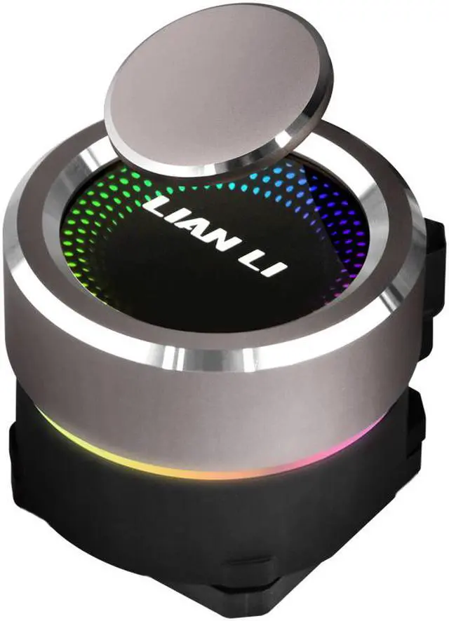 Alt view image 3 of 7 - LIAN LI GALAHAD AIO240 RGB BLACK, Dual 120mm Addressable RGB Fans AIO CPU Liquid Cooler, LGA1700 bracket Included