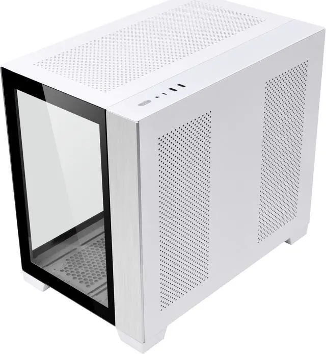 Alt view image 6 of 14 - LIAN LI O11D MINI-W White SPCC / Aluminum / Tempered Glass ATX Mini Tower Computer Case