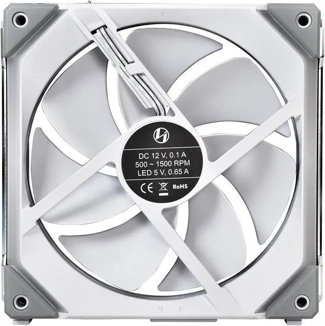Alt view image 4 of 11 - LIAN LI UNI FAN SL140 RGB WHITE  2X 14CM FAN PACK WITH CONTROLLER  ---UF-SL140-2W