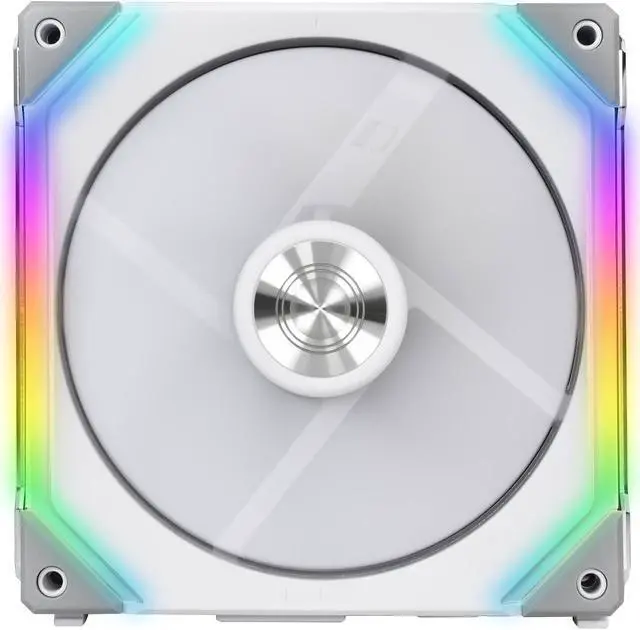 Alt view image 2 of 11 - LIAN LI UNI FAN SL140 RGB WHITE  2X 14CM FAN PACK WITH CONTROLLER  ---UF-SL140-2W