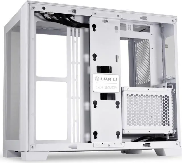Alt view image 4 of 9 - LIAN LI O11DMINI SNOW WHITE - White SECC / Aluminum /Tempered Glass/ ATX, Mirco ATX , Mini itx Mini Tower Computer Case - O11D MINI -S