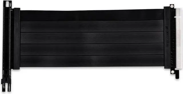 Alt view image 3 of 11 - LIAN LI O11D-1X-4 Premium PCI-E 4.0 Black Extender Riser Cable 200mm and Cover Bracket for PC-O11D and PC-O11AIR