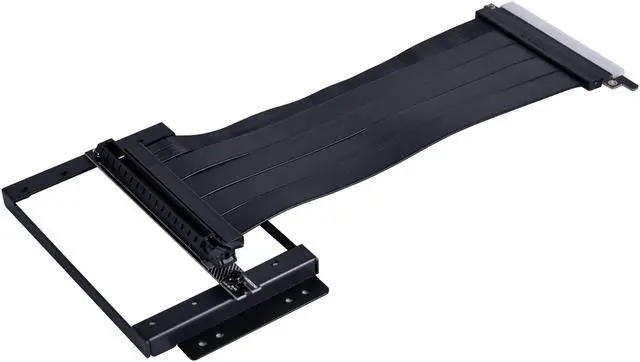 Alt view image 2 of 11 - LIAN LI O11D-1X-4 Premium PCI-E 4.0 Black Extender Riser Cable 200mm and Cover Bracket for PC-O11D and PC-O11AIR