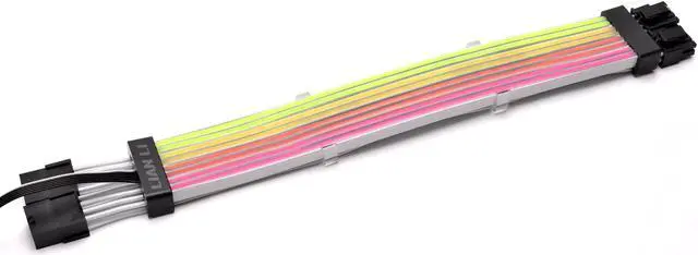 Alt view image 3 of 6 - LIAN LI STRIMER PLUS 24 Pins  + 8 Pins Addressable RGB Power Extension Cables Combo --Strimer Plus Combo