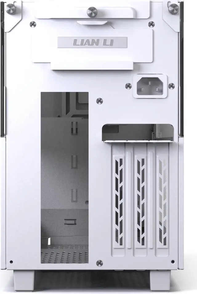 Alt view image 7 of 13 - LIAN LI Q58 White Color  SPCC / Aluminum / Tempered Glass  Mini Tower Computer Case , PCI4.0 Riser Card Cable Included ---Q58W4