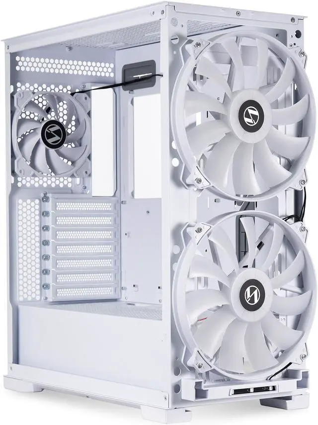 Alt view image 7 of 15 - LIAN LI LANCOOL 215 W White  Steel / Tempered Glass ATX Mid Tower Computer Case----- Lancool 215 W