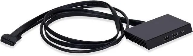 Alt view image 2 of 6 - Lian-Li O11DE-3X Addition I/O Kit for O11 Dynamic EVO Black -----O11DE-3X