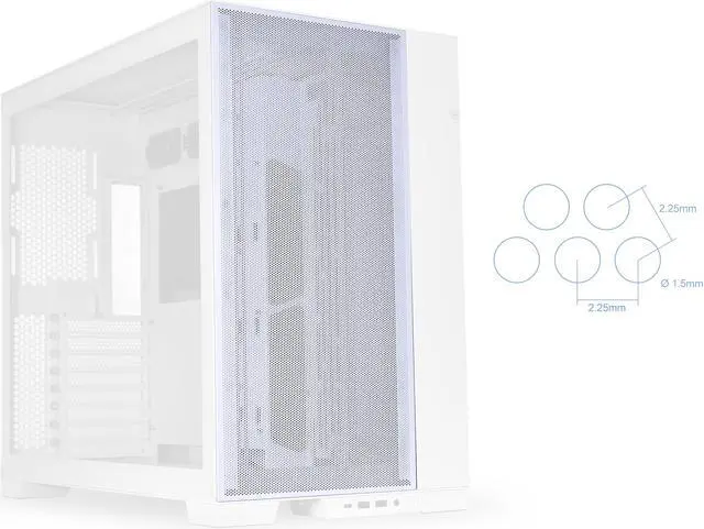 Alt view image 4 of 4 - LIAN LI O11Dynamic EVO White Front Mesh Kit ----  O11DE-4W