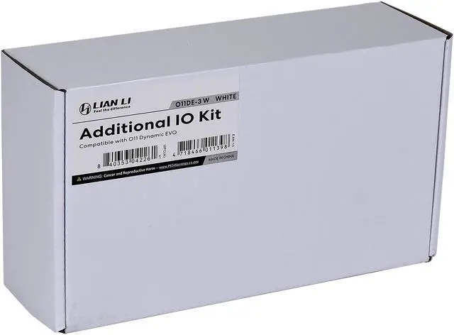 Alt view image 2 of 6 - Lian-Li O11DE-3W Addition I/O Kit for O11 Dynamic EVO White-----O11DE-3W