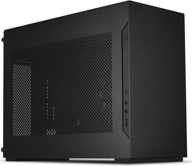 LIAN LI A4-H2O Black SPCC / Aluminum Mini-ITX Computer Case, PCI4