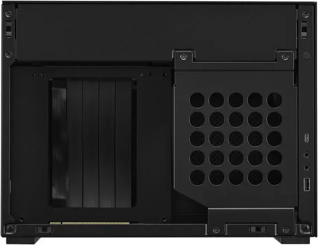 Alt view image 6 of 10 - LIAN LI A4-H2O Black SPCC / Aluminum Mini-ITX Computer Case, PCI4.0 Riser Card Cable Included (A4-H2O X4)