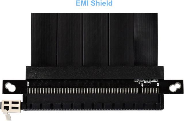 LIAN LI Premium PCI-E 16X 4.0 Black Extender Riser Cable 600 mm 