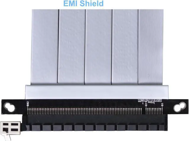 Alt view image 3 of 14 - LIAN LI Premium PCI-E 16X 4.0 White Extender Riser Cable 600 mm , White Color ---PW-PCI-4-60W