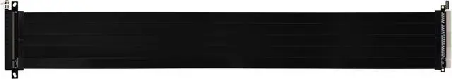 Alt view image 5 of 15 - LIAN LI Premium PCI-E 16X 4.0 Black Extender Riser Cable 600 mm , Black Color ---PW-PCI-4-60X
