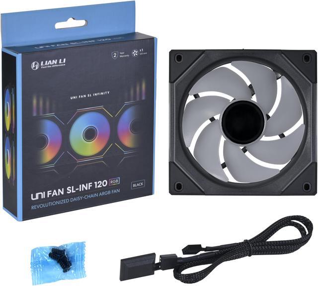 Alt view image 7 of 18 - LIAN LI UNI FAN SL INFINITY 120 RGB BLACK ---UF-SLIN120-1B (No controller included)