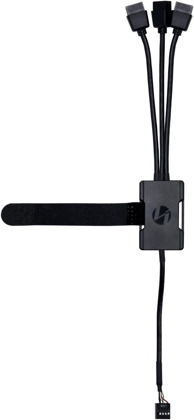Lian Li PW-U2HB ,Interal USB 2.0 1 to 3 HUB,Black Color