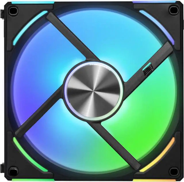 Alt view image 4 of 10 - LIAN LI UNI Fan AL140 V2 RGB Black Single Fan Pack without controller - UF-AL140V2-1B (Controller not Included)