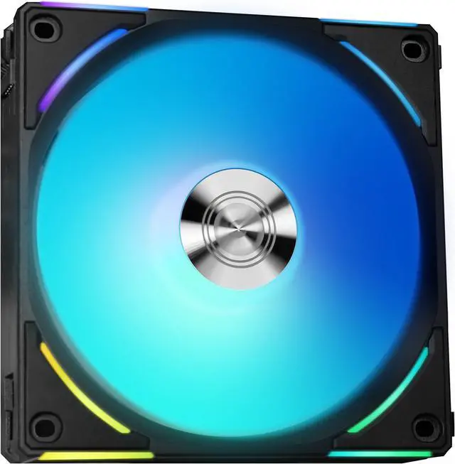 LIAN LI UNI Fan AL120 V2 RGB Black 3x 120mm Fan Pack with