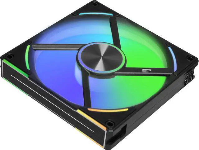 Alt view image 2 of 10 - LIAN LI UNI Fan AL140 V2 RGB Black Single Fan Pack without controller - UF-AL140V2-1B (Controller not Included)