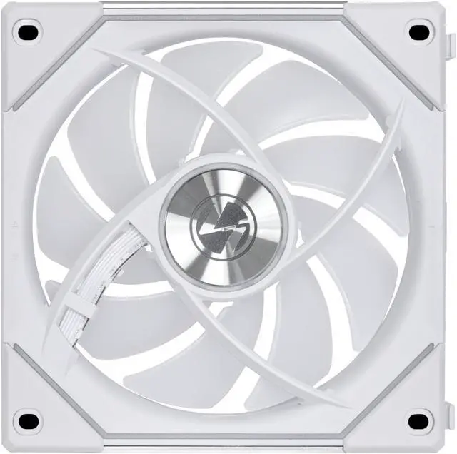 Alt view image 2 of 8 - LIAN LI UNI FAN SL INFINITY 120 RGB WHITE  REVERSE BLADE VERSION ---UF-RSLIN120-1W (No controller included)