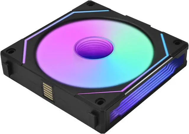 Alt view image 4 of 8 - LIAN LI UNI FAN SL INFINITY 120 RGB BLACK  REVERSE BLADE VERSION ---UF-RSLIN120-1B (No controller included)