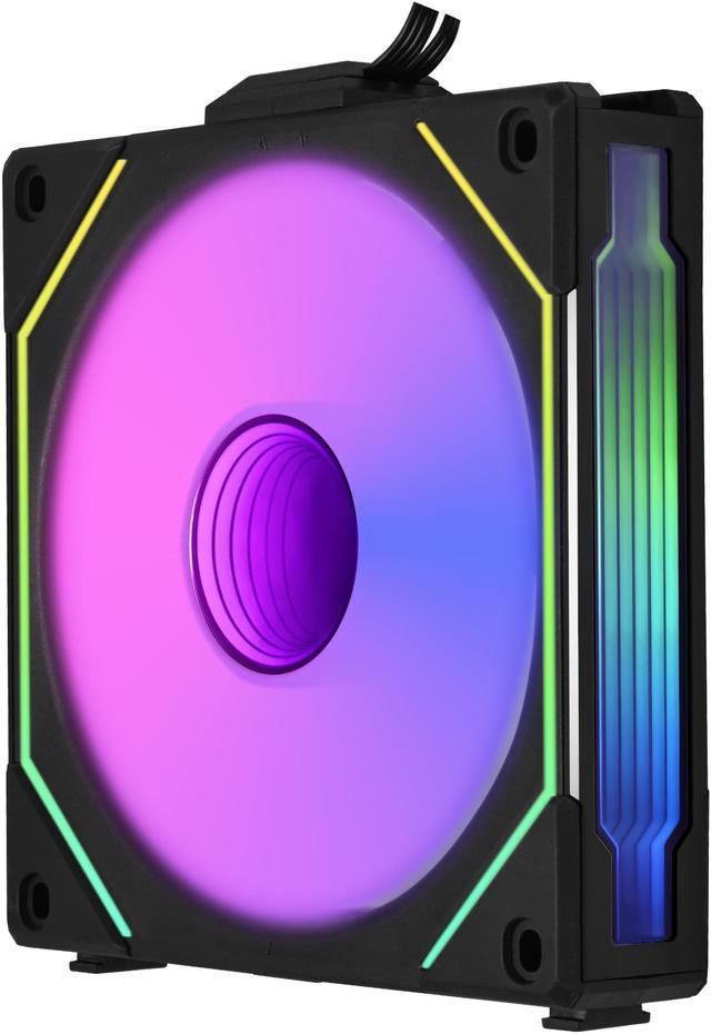 Alt view image 5 of 8 - LIAN LI UNI FAN SL INFINITY 120 RGB BLACK  REVERSE BLADE VERSION ---UF-RSLIN120-1B (No controller included)