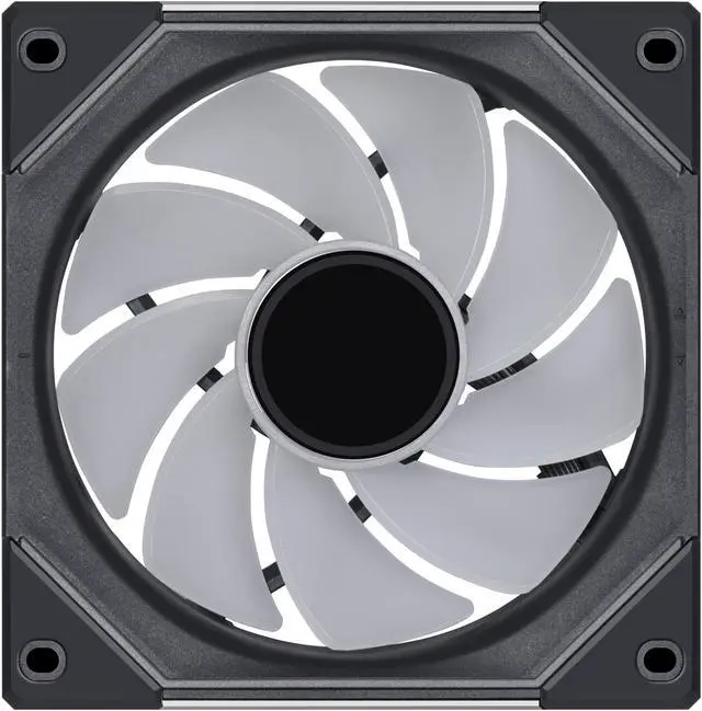 Alt view image 3 of 8 - LIAN LI UNI FAN SL INFINITY 120 RGB BLACK  REVERSE BLADE VERSION ---UF-RSLIN120-1B (No controller included)