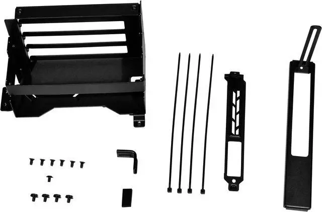 Main image of Lian-Li O11DEXL-1X Upright GPU Bracket Upgrade Kit for 40 series GPU Compatilble with O11 Dynamic EVO XL Black  . Riser Cable Not Included ---O11DEXL-1X