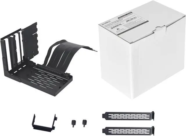 Alt view image 2 of 2 - Lian-Li  Universal 4-Slots GPU KIT (with Gen 4 Riser), Black color--- VG4-4-V2X