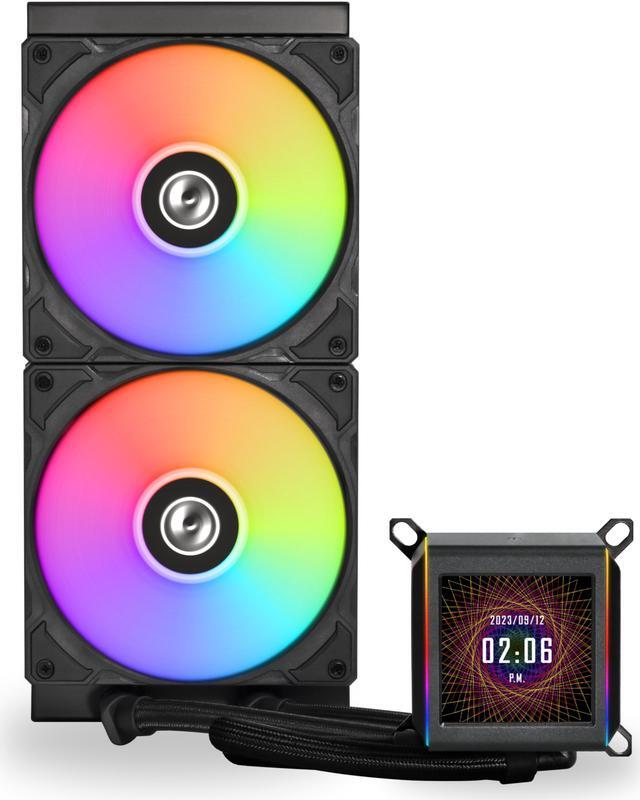 Alt view image 4 of 10 - LIAN LI Galahad II LCD 280 Black Liquid Cooler - GA2ALCD28B