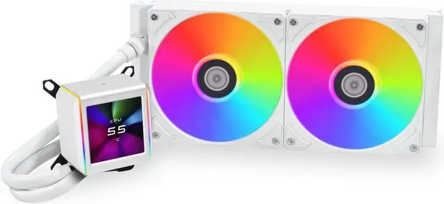 Main image of LIAN LI Galahad II LCD 280 White Liquid Cooler - GA2ALCD28W