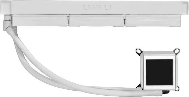 Alt view image 3 of 6 - LIAN LI Galahad II LCD 360 White Liquid Cooler - GA2ALCD36W