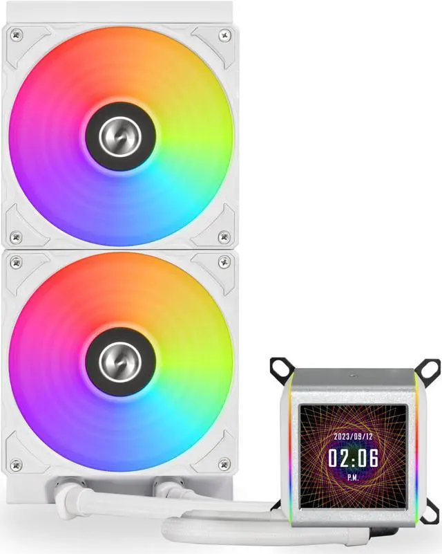 Alt view image 5 of 9 - LIAN LI Galahad II LCD 280 White Liquid Cooler - GA2ALCD28W