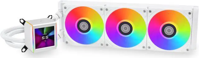 Main image of LIAN LI Galahad II LCD 360 White Liquid Cooler - GA2ALCD36W