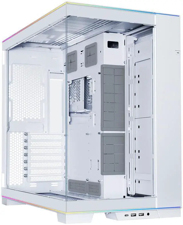 Alt view image 2 of 13 - LIAN LI O11 EVO RGB  White Aluminum / Steel / Tempered Glass ATX Mid Tower Computer Case ----O11DERGBW