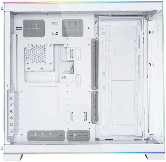 Alt view image 7 of 13 - LIAN LI O11 EVO RGB  White Aluminum / Steel / Tempered Glass ATX Mid Tower Computer Case ----O11DERGBW