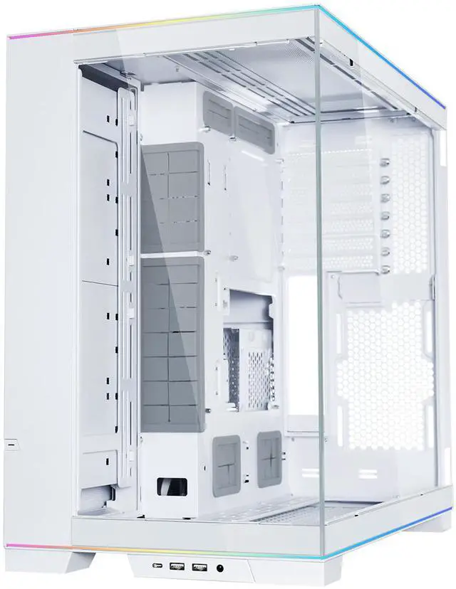 Alt view image 6 of 13 - LIAN LI O11 EVO RGB  White Aluminum / Steel / Tempered Glass ATX Mid Tower Computer Case ----O11DERGBW