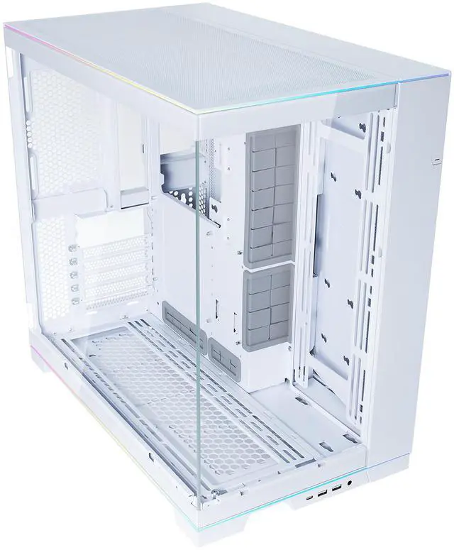 Main image of LIAN LI O11 EVO RGB  White Aluminum / Steel / Tempered Glass ATX Mid Tower Computer Case ----O11DERGBW