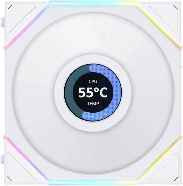 Alt view image 7 of 14 - Lian Li UNI FAN TL LCD   120 RGB 3 pcs Pack White Color ( controller included)- 12TLLCD3W