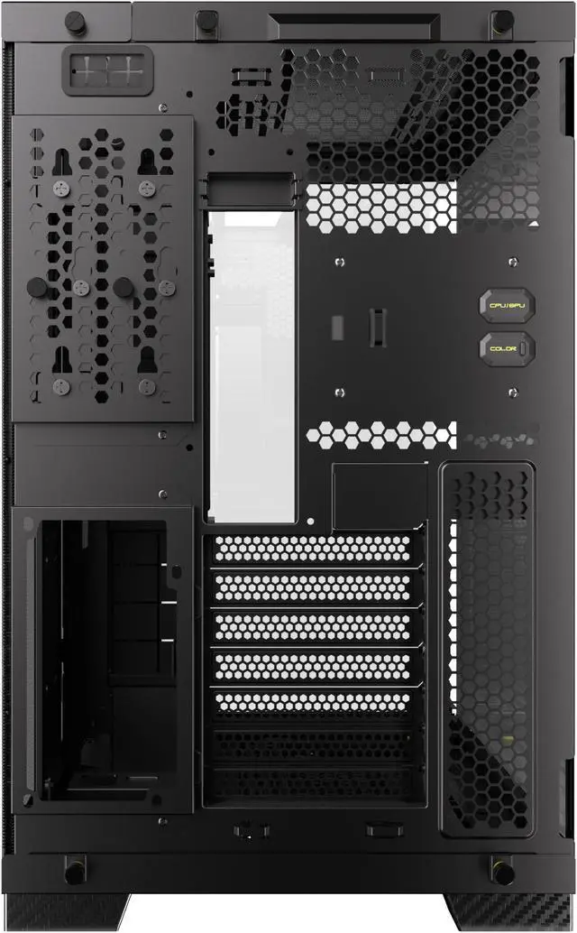 Alt view image 4 of 7 - LIAN LI O11 Dynamic EVO RGB  Automobili Lamborghini Edition Black Aluminum / Steel / Tempered Glass ATX Mid Tower Computer Case----O11DERGBL