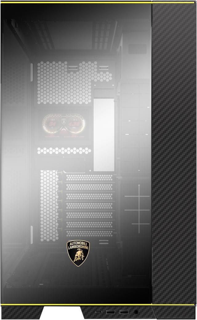 Alt view image 6 of 7 - LIAN LI O11 Dynamic EVO RGB  Automobili Lamborghini Edition Black Aluminum / Steel / Tempered Glass ATX Mid Tower Computer Case----O11DERGBL