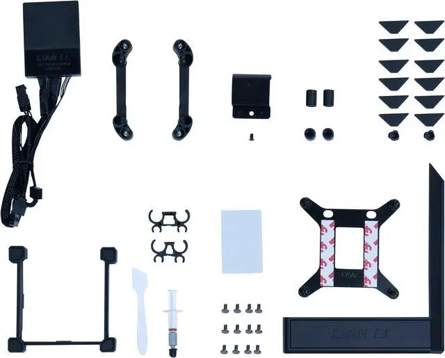 Alt view image 7 of 8 - Lian Li Hydroshift 360 AIO - Pre-installed 3 x TL Fans - Side-Mounted Coolant Pathway - 2.88 LCD Screen - 480 × 480 Resolution - Captured Screenshots or Recorded Videos Shift AIO - Black (HSLCD36TB)