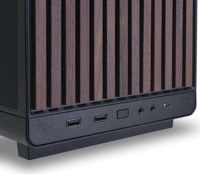 Alt view image 3 of 8 - LIAN LI A3- mATX-WD Black Wood front panel  SPCC M-ATX / ITX Computer Case ------ A3- mATX-WD Black