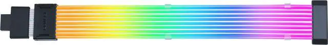 Alt view image 3 of 6 - Lian Li Strimer Wireless 16 Pin (PW16-81W) - Addressable RGB Power Extension Cable - 2.4 GHz Wireless Control with 370mm; 14.56 Inch length  - Wireless Controller NOT Included & Required