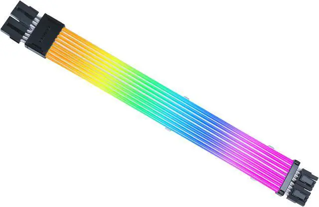Main image of Lian Li Strimer Wireless 8 Pin (PW8-1W) - Addressable RGB Power Extension Cable - 2.4 GHz Wireless Control with 382mm; 15.03 Inch length - LED Strip - Wireless Controller NOT Included & Required