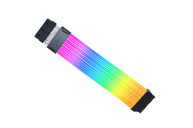 Lian Li Strimer Wireless 24 Pin - Addressable RGB Power Extension Cable with 2.4 GHz Wireless Control - 12 Light Guides - Wireless Controller NOT