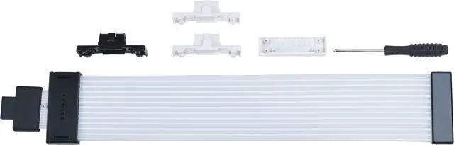 Alt view image 6 of 14 - Lian Li Strimer Wireless 16 Pin (PW16-121W) - Addressable RGB Power Extension Cable - 2.4 GHz Wireless Control with 370mm; 14.56 Inch length  - LED Strip - Wireless Controller NOT Included & Required