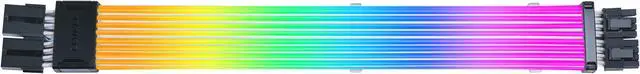 Alt view image 2 of 8 - Lian Li Strimer Wireless 8 Pin (PW8-1W) - Addressable RGB Power Extension Cable - 2.4 GHz Wireless Control with 382mm; 15.03 Inch length - LED Strip - Wireless Controller NOT Included & Required